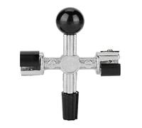 Limpiador de terminales y postes de batería de 4 vías, práctico escariador de abrazadera y raspadores de terminales, protector de batería para limpieza automática