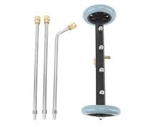 Limpiador de tren de rodaje de acero inoxidable, escoba de agua de alta presión con 4 boquillas, lavadora a presión de tren de rodaje de 4000 PSI para camiones, SUV, sedanes, tren