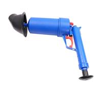 Limpiador de tuberías de aire comprimido, 4 bares, bomba de desagüe, juego de limpieza de tuberías para desagüe de suelo, lavabo, aguas residuales, bañera, azul oscuro (azul)