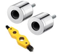 Limpiador De TuberíAs De Cobre Copper Pipe Cleaner With 4in1 Battery Brush Dual Head For Drill 15+22mm Plumbing Cleaning Metal Tube Accessories(15MM 22MM)