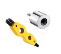 Limpiador De TuberíAs De Cobre Copper Pipe Cleaner With 4in1 Battery Brush Dual Head For Drill 15+22mm Plumbing Cleaning Metal Tube Accessories(15MM)