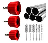 Limpiador de Tuberías de Cobre para Taladro - Cepillo Desbarbador Para Tubos - Limpiatubos Multifuncional De Cobre - Uso en Fontanería Soldadura Electricista Hogar Manualidades Garaje Desbarbado Talle