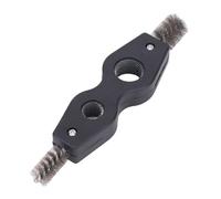 Limpiador de tuberías de latón, cepillo desbarbador de fontanero, cepillo de alambre de 1 / 2 pulgadas y 3 / 4 pulgadas, limpieza de hilo exterior interior de doble cabeza