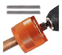 Limpiador de tubos de cobre - Componente de cepillo de óxido para taladro eléctrico, tamaño 2,99 x 1,97 x 1,97 pulgadas, más construcción de vástago hexagonal, desbarbador y sujetador, para taller de