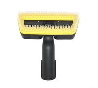 Limpiador de vapor Cabezal de cepillo de mano de repuesto de cerdas de nailon Herramienta de limpieza desmontable Cepillo de vapor de mano con cabezales reemplazables para Karcher (transparente)