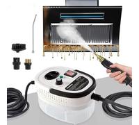 Limpiador de vapor de mano, vaporizador de alta presión de 2500 W con capacidad de 1200 ml, máquina portátil para limpiar automóviles, cocina, baño y azulejos, incluye 3 cepillos