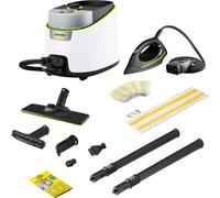 Kärcher Limpiadora de vapor SC 4 Deluxe Iron, presión de vapor: 4 bar, calentamiento: 3 min., superficie: 130 m², depósitos: 0,5 l + 1,3 l, kit suelos EasyFix, boquillas, plancha de vapor