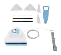 Limpiador de ventanas de, herramienta de limpieza de parabrisas, cepillo ergonómico ajustable, planeador magnético, limpiador de ventanas de doble cara para el hogar, exterior