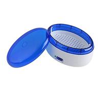 Limpiador de vibraciones, USB Limpiador de gafas de joyería con pilas Sistema de limpieza de usos múltiples Máquina para limpiar gafas Relojes Anillos Herramientas
