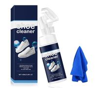 Limpiador de zapatillas, limpiador de zapatos blancos con cepillo integrado para zapatillas, espuma para eliminar manchas y suciedad, limpiador de zapatos para zapatillas de deporte