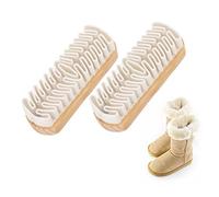 Limpiador de Zapatos de Gamuza, 2 Piezas Cepillos de Gamuza Cepillo de crepé Borrador de Gamuza Cepillo de Zapatos de Silicona Suave para Limpiar Zapatos de Cuero, Botas, Tacones