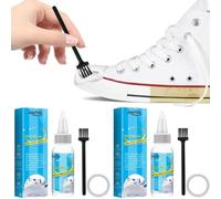 Limpiador de zapatos de gel blanco para lavar zapatos de suciedad y amarillo, limpiador de espuma de descontaminación, zapatos multifuncionales, zapatillas multifuncionales, crema antimanchas, suela,