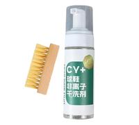 Limpiador de zapatos de malla con cepillo | Spray de espuma removedor de manchas para eventos deportivos, camping, reuniones festivas, senderismo, expedición, excursiones familiares, actividades