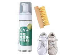 Limpiador de zapatos de tenis, limpiador de espuma para zapatos con cepillo, removedor de manchas, para compras, uso diario, camping, eventos deportivos, actividades escolares, senderismo, expedición