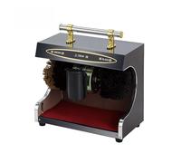 Limpiador de zapatos eléctrico, cepillo pulidor de zapatos for el cuidado de la suela, pulido automático, máquina de limpieza con brillo de cuero,Importante(Hard brush Black)