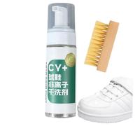Limpiador de zapatos, limpiador de zapatos de tela con cepillo, spray removedor de manchas para compras, uso diario, camping, eventos deportivos, actividades escolares, senderismo, expedición