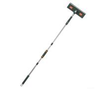 Limpiador de zócalos con mango de 172 cm de largo, almohadillas de microfibra reutilizables para techo y azulejos, trapeador ergonómico ligero para limpieza del hogar, verde (A)