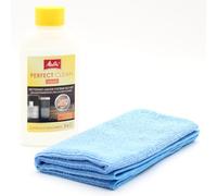 Limpiador del sistema de leche para cafeteras automáticas + paño de microfibra compatible con Melitta Caffeo Passione 6767335, Caffeo Passione 6767344 - Máquinas de Espresso, Cafetera, Accesorios