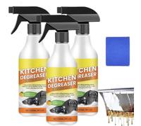 Limpiador desengrasante en espuma para cocina, limpiador de manchas para utensilios de cocina, limpiador desengrasante en aerosol para cocina, limpiador de burbujas en espuma en aerosol (3 piezas)