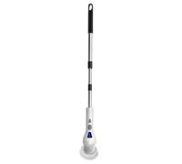 Limpiador eléctrico - Cepillo eléctrico inalámbrico con 8 cabezales de cepillo de taladro reemplazables, mango ajustable/extensible, limpiador giratorio de potencia para baño, suelo de azulejos