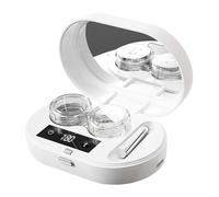 Limpiador Eléctrico de Lentes de Contacto - Dispositivo De Lavado Con 3 Modos,Recargable Con Espejo Limpiador Ultrasónico De Contacto Totalmente Automático,Para Hombres Mujeres y Lugar De
