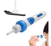 Limpiador eléctrico de oídos para niños y adultos, limpiador de oídos suave y suave, kit de lavado de oídos portátil para adultos, mujeres, hombres, personas mayores, todas las edades