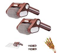 Limpiador eléctrico de parrilla con cepillo giratorio sin cerdas, luz LED y limpieza de alta velocidad para mantenimiento de barbacoas al aire libre