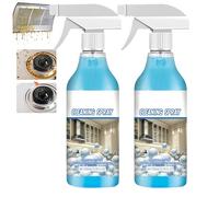 Limpiador en aerosol antisalpicaduras, Desengrasante de mano multiusos mejorado 2025, Spray de limpieza para cocinas, Limpiador espumoso para aceites pesados (2Piezas)