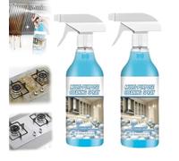 Limpiador en aerosol antisalpicaduras, desengrasante portátil multiusos mejorado 2025, solución limpiadora en aerosol antisalpicaduras, eliminador de óxido fácil de usar para utensilios (2 piezas)
