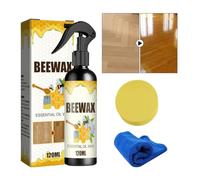 Limpiador en aerosol de cera de abejas, cera de abeja, esmalte de muebles, spray limpiador de madera, spray de cera de abeja micromolecularizada, pulidor de pisos de madera natural para suelos y