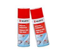 Limpiador en aerosol para mantener el acero inoxidable, de Würth; 2 botes de 400 ml