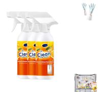 Limpiador En Aerosol Potente For Cocina, Limpiador En Espuma Multiusos De Alta Resistencia, Limpiador Multiusos For Refrigeradores, Desengrasante Espumoso For Limpiar Manchas(3PCS)