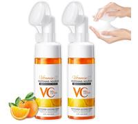Limpiador en Espuma Iluminador VC, Espuma Limpiadora Profunda con Vitamina C, Limpiador Facial Hidratante para Mujeres, para una Piel Luminosa, para Todo Tipo de Piel (2pcs)