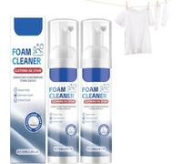 Limpiador en espuma para manchas de grasa en la ropa, quitamanchas multiusos en spray, limpiador en espuma seca para ropa, spray de limpieza multiusos sin enjuague, para manchas nuevas y antiguas