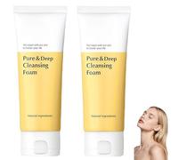 Limpiador en espuma para piel grasa, limpiador hidratante con control de grasa, ideal para la limpieza diaria, tamaño de viaje, apto para uso doméstico