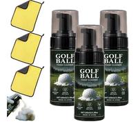 Limpiador en espuma portátil para pelotas de golf (100 ml / 3,38 oz) - Spray limpiador y lavador de hoyuelos para pelotas y palos; elimina barro manchas hierba para un brillo instantáneo (3pc)