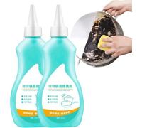 Limpiador en gel para fondos de utensilios de cocina, limpiador de escamas negras para fondos de ollas, limpiador en gel mágico para ollas y grasa rebelde