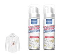 Limpiador En Seco Para Ropa, 2pcs Spray Para Ropa Sin Lavado, Agente De Limpieza En Seco Eliminar Manchas De Ropa, Quitamanchas Para El Cuidado EnSeco, Spray QuitamanchasSeco Eliminar