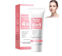 Limpiador Espumoso, Purify Cleanser 4in1, Contiene 30% De Vitamina C Y 10% De Vitamina E, Limpiador Para El Acné, Calma La Piel, Crema Facial 4 en 1, Hidrata La Piel, Elimina El Maquillaje, 100g