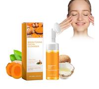 Limpiador Facial Ácido Kójico Cúrcuma, Limpiador Purificante Con Cúrcuma, Para Limpia los poros en Profundidad, Espuma Limpiadora Facial que Elimina la Suciedad y el Exceso de Sebo