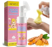 Limpiador Facial Ácido Kójico Cúrcuma, Mousse Exfoliante Limpiador, Combate El Acné, Equilibra La Grasa Y El Agua De La Piel, Aclara Manchas, Aclara El Tono De La Piel 150Ml