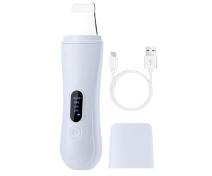 Limpiador facial eléctrico para mujer, limpiador ultrasónico para la piel con raspador y espátula, dispositivo de limpieza impermeable recargable para cara y cuerpo, cuidado diario de la piel, hogar
