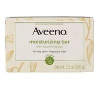 Limpiador facial en barra humectante suave Aveeno con avena nutritiva para piel seca. Sin fragancia, sin colorantes ni jab n. 3.5 oz (paquete de