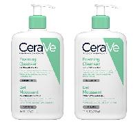 Limpiador facial en gel espumoso CeraVe para piel normal a grasa 2 x 473 ml