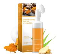 Limpiador Facial Espumoso,150ml Hidratante Iluminadora con Cúrcuma | La Mousse de Limpieza Facial - para Viajes Residencias Salones Negocios Mujeres Hombres Piel Seca Grasa y