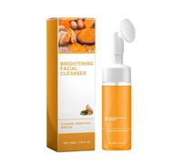 Limpiador Facial Espumoso de Cúrcuma, Exfoliante de Limpieza Profunda, Limpiador Luminoso, Suave, Textura Suave, Para Mujeres y Hombres