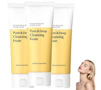 Limpiador Facial Espumoso, Limpiador Hidratante con Control de Grasa, Apto para Poros Dilatados, Piel Sensible, Viajeros, Jóvenes y Estudiantes