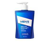 Limpiador Facial Hombre Aminoácidos 180g, Gel Limpiador Control Brillo Hombre, Limpiador Piel Grasa Hombres Poros, Limpiador Refrescante Sin Secar Piel, Limpiador Tópico Piel Mixta Hombres