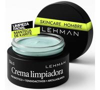 Limpiador Facial Hombre Arcilla Blanca Crema Limpiadora Piel Mixta Sensible Textura Sensorial Aroma Menta Jengibre Hidratacion Revitaliza Frescura Antiedad Cuidado Diario Limpieza Cara Profunda 50ml