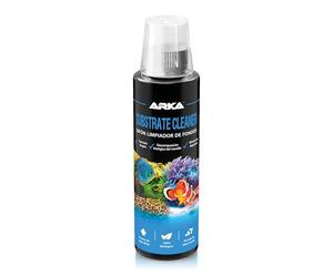 Limpiador Fondo Acuario 236 ml - ARKA Substrate Cleaner - 100% biológico con bacterias vivas - Elimina Lodo, restos y Suciedad - sin sifón ni Tubo - Agua Clara en Dulce y Marino